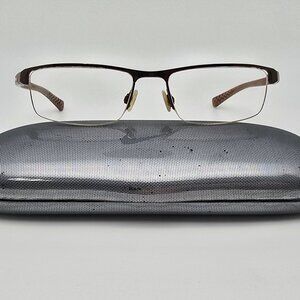Nike 8095 065 Satin Brown Crystal Brown Eyeglasses Frame w/ Case 52-17-140